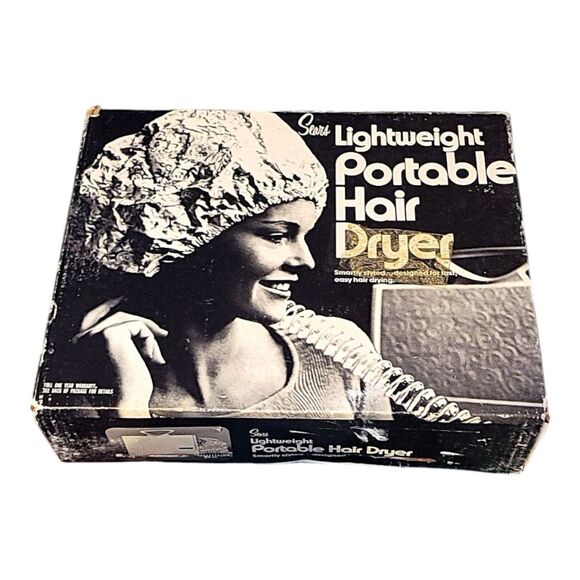 NWT Sears Vintage Retro Portable Hair Dryer  with Adjustable Heat, Mid Cent Mod - Picture 1 of 5